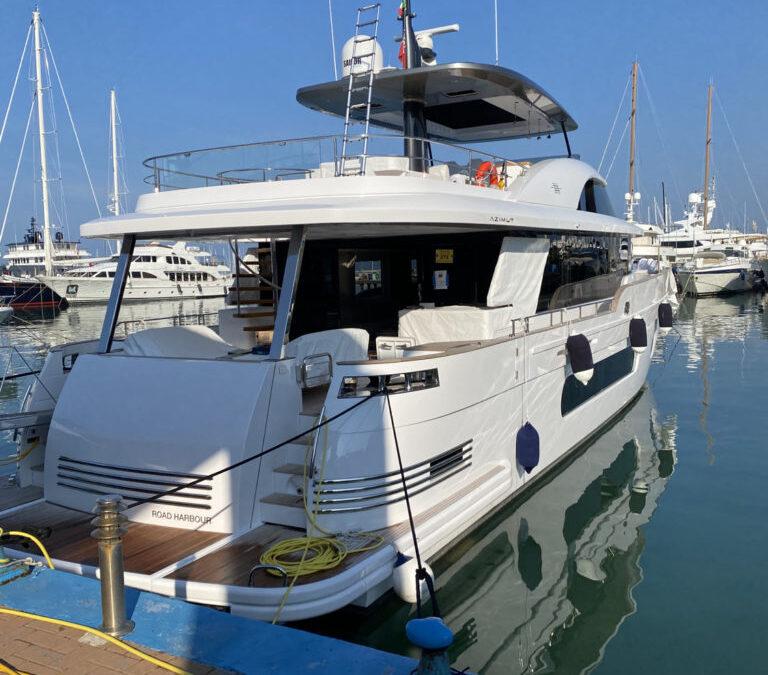 Azimut Magellano Grande 25m Italy – Product: SPC 15 Kva shore power converter + OSPC 5 Kva for the 120V 60Hz onboard outlets