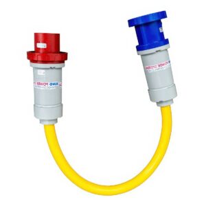 Pigtail Adapter European Dockside 3 Phase to US Boatside 3 Phase - 100A 480V to 100A 208V