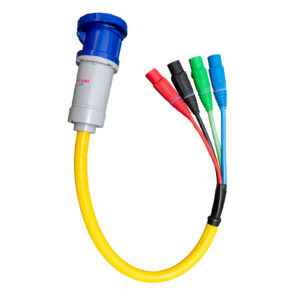 ANG Camlock Pigtail Adapter 300A 600V to 100A 120/280V 3 Pins